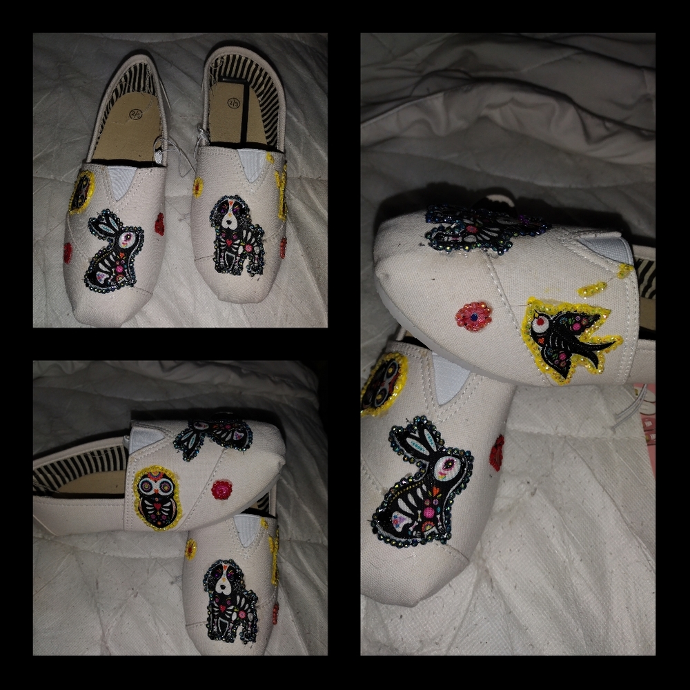girls canvas flats
